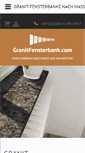 Mobile Screenshot of granitfensterbank.com