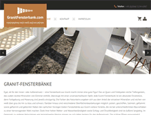 Tablet Screenshot of granitfensterbank.com